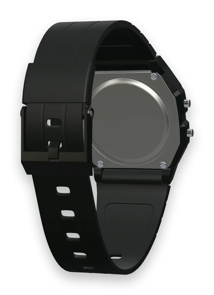 Casio F-91W-1XY Classic Black, stainless steel case back