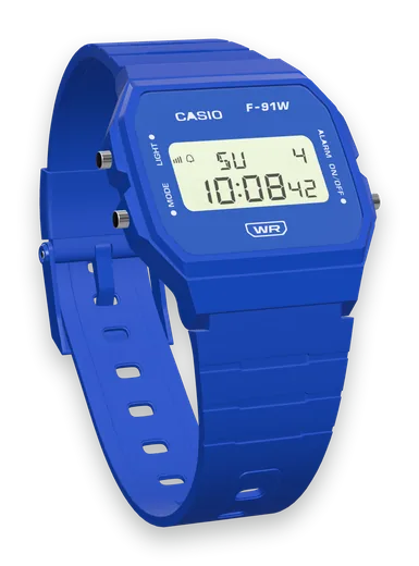 Casio F-91WB-2 Navy Blue
