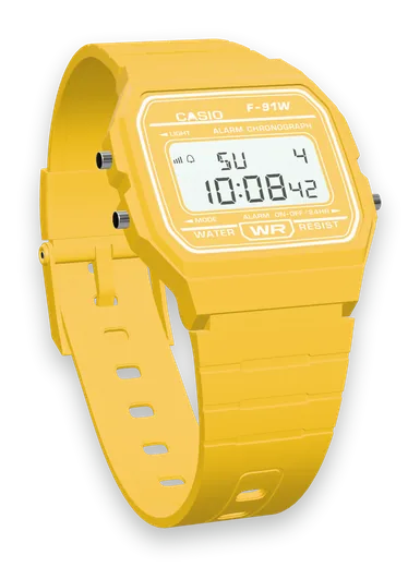 Casio F-91WC-9 Sunflower