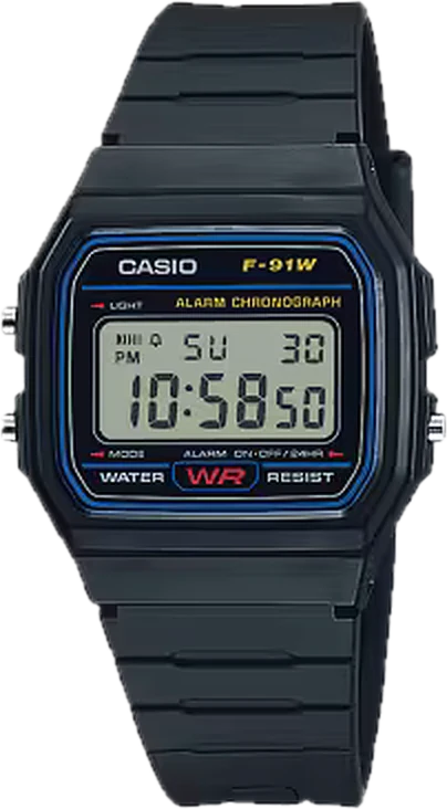 Casio F-91W-1 Classic Black, product photo