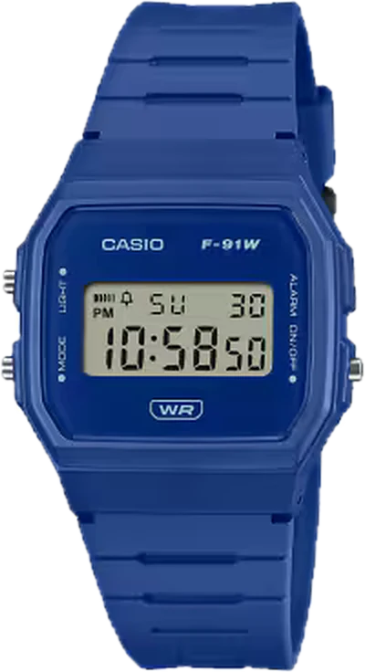 Casio F-91WB-2 Navy Blue, product photo