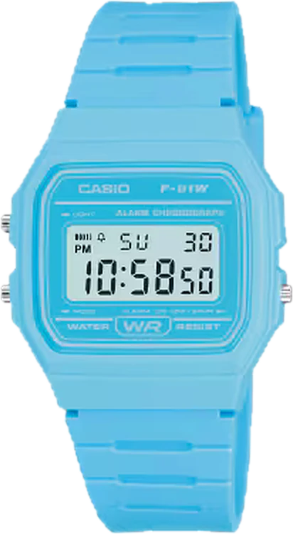 Casio F-91WC-2 Sky Blue, product photo